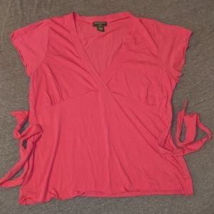 Banana Republic XL Bright Pink Short Sleeve Shirt